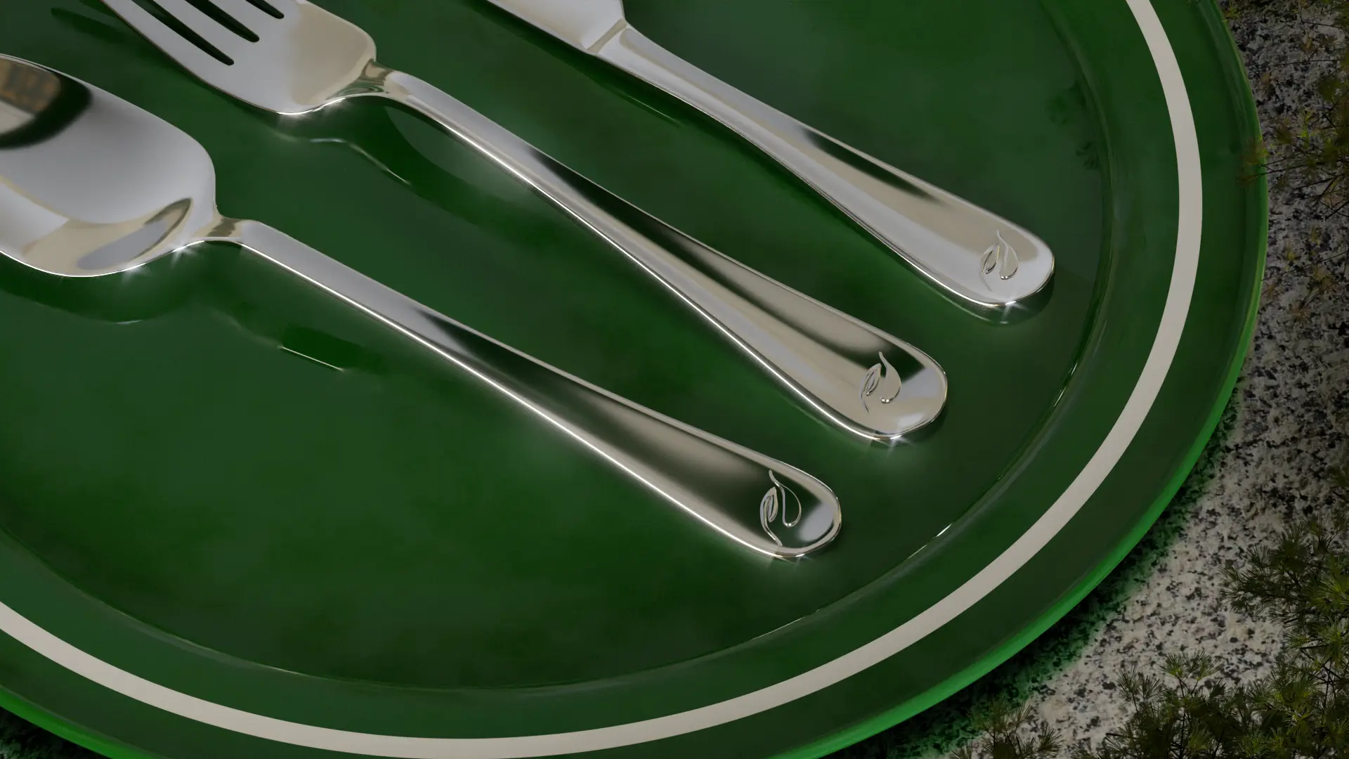 Soulka branded spoons and cutlery